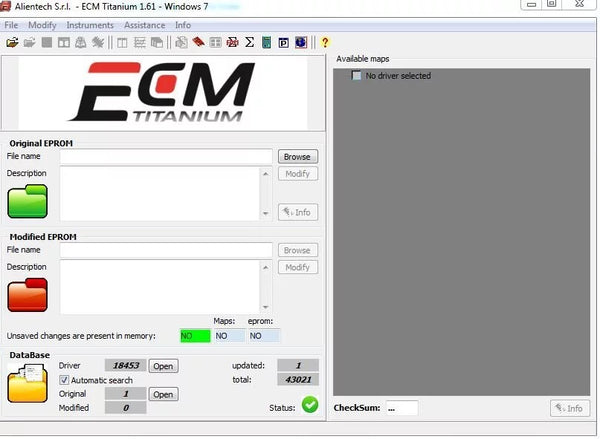 ECM Titanium 1.61 With 43021+ Driver