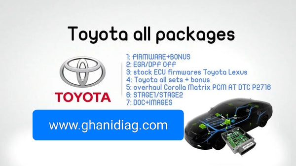 Toyota all packages [FIRMWARE/BONUS][EGR/DPF OFF ] [STAGE1/STAGE2]