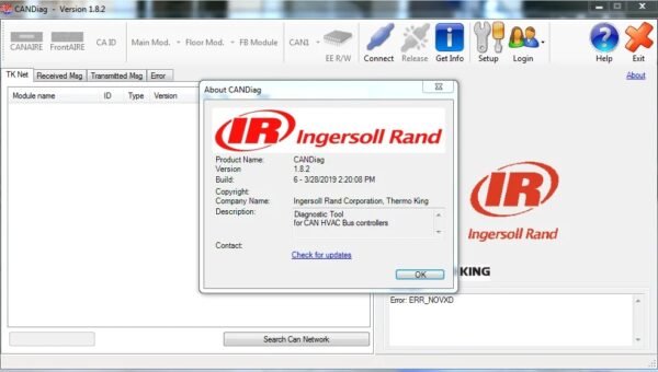 Thermo King CanDiag v1.8.2.6 + Engineering Level