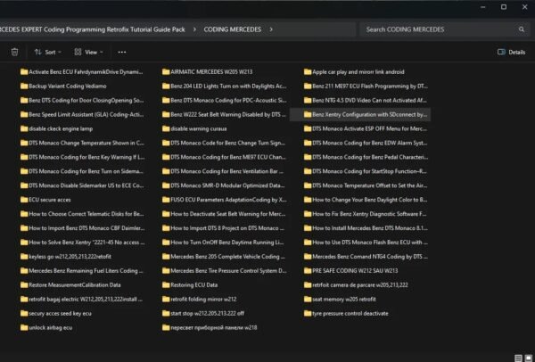 MERCEDES EXPERT Coding Programming Retrofix Tutorial Guide