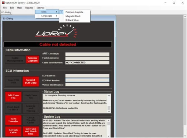 UpRev Tuning Full ROM editor