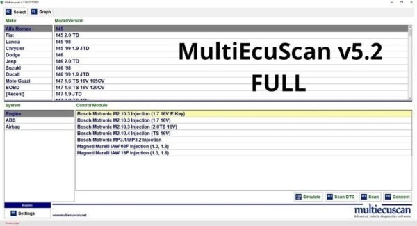 MultiEcuScan v5.2 FULL