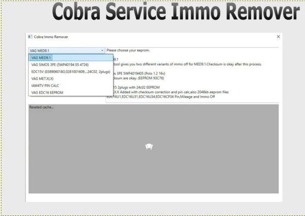 Cobra Service Immo Remover VAG Immobilizer Bypass Too
