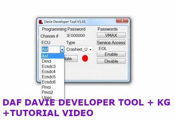 DAF DAVIE DEVELOPER TOOL + KG + TUTORIAL VIDEO