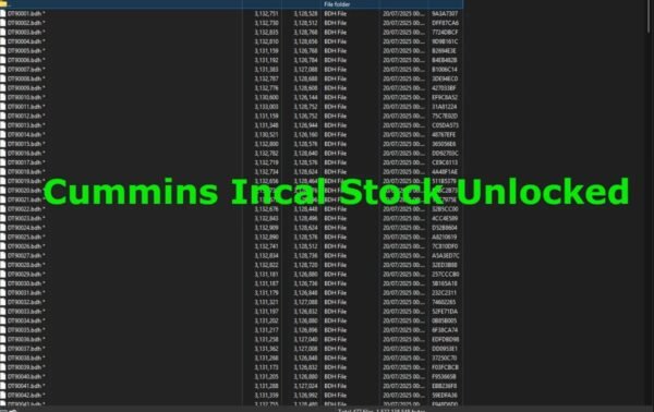 Cummins Incal Stock Unlocked