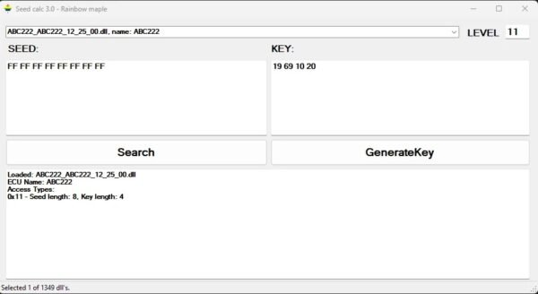 MB SeedCalc Access Coding ECU