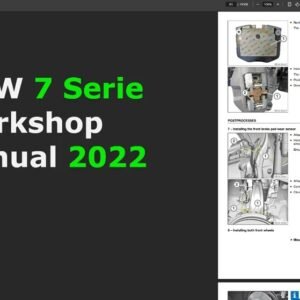 BMW 7 Serie Workshop Manual 2022