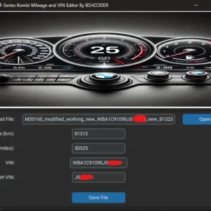 BMW E-F Series Kombi Mileage VIN Editor