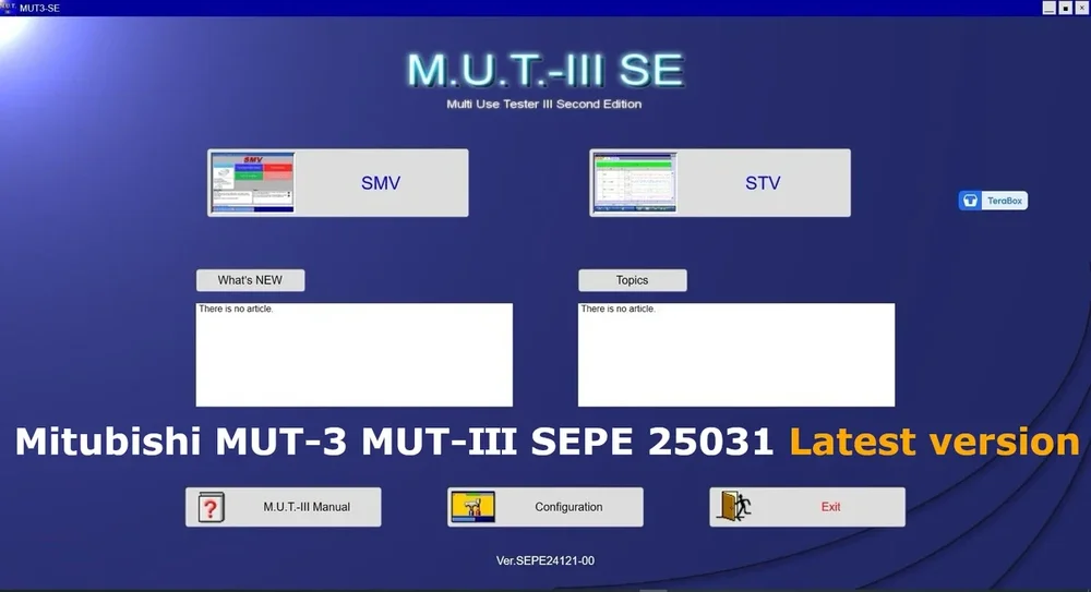 Mitubishi MUT-3 MUT-Ⅲ SEPE 25031 Latest version