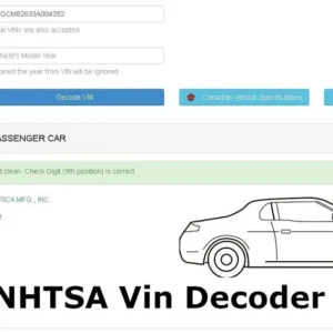 NHTSA Vin Decoder TOOL