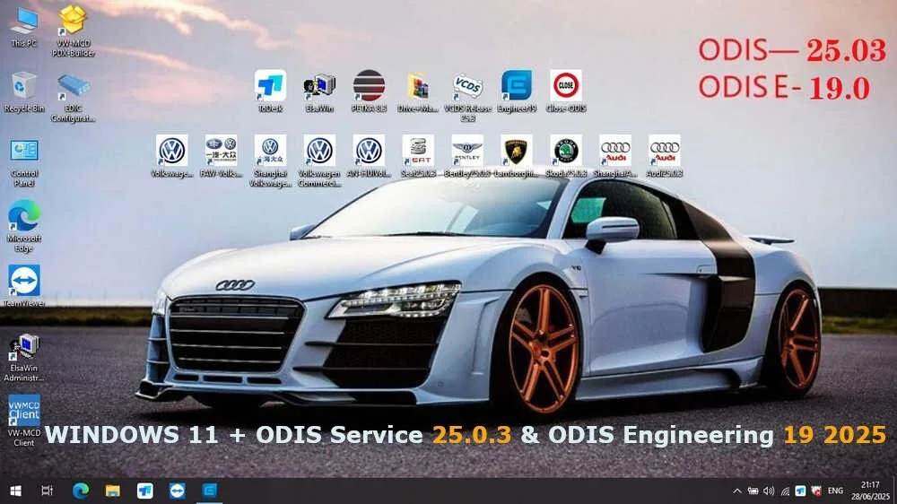 WINDOWS 11 + ODIS Service 25.0.3 & ODIS Engineering 19 2025