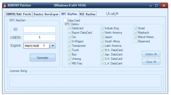 Keygen Patcher EPC / WIS Datacard keygen + XENTRY Patcher - Ghani Diag