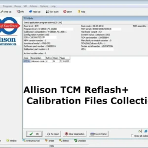 Allison TCM Reflash + Calibration Files Collection
