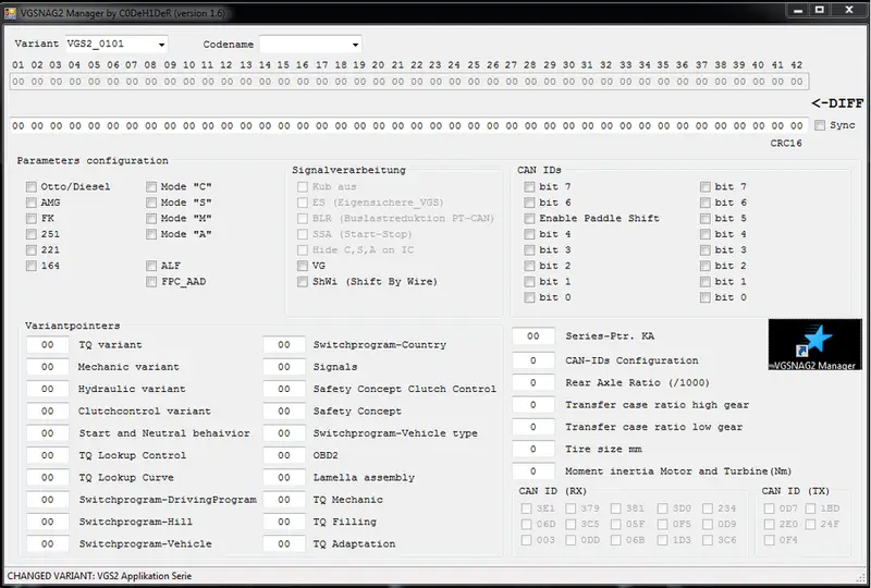 VGSNAG2 MANAGER TOOL