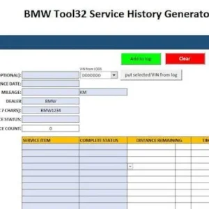 Tool32 Service History Generator